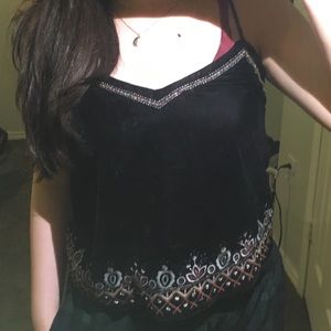black velvet tank from Aeropostale